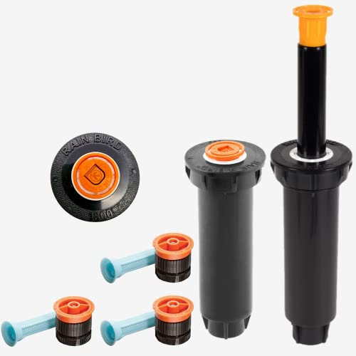 MHB-Sparset: 3 STK. Rain-Bird Versenkregner Typ 1800/1804 10 cm Aufsteiger inkl. Van 6 Düsen 1,2-1,8m