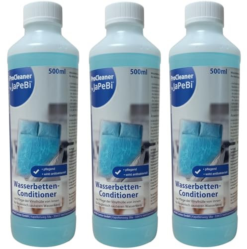 JaPeBi 3X 500ml Wasserbetten-Conditioner Wasserbett Konditionierer Pflege