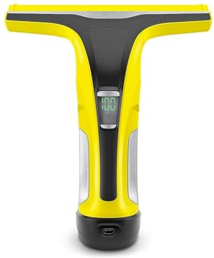 Aspiragoccie Elettrico con Flacone Spray - Lavavetri con Carica Batterie, Detergente e Panno in Microfibra, Ideale per Finestre, Specchi, e Superfici Lucide, 100ml, 13x25x27.5cm