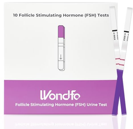Wondfo 10x Menopause test FSH-Test Teststreifen für Frauen Fruchtbarkeitstests für zu Hause