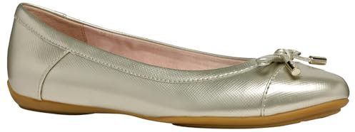 Geox Damen D Charlene C Ballet Flat, Lt Gold, 40 EU