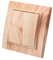 Interrupteur Va et Vient Mural - Grain de Bois Blanc 1 Voie, Mécanique 86 mm, Standard 10 Amp, 250 V