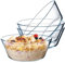 NUTRIUPS Juego de 4 cuencos pequeños de cristal, 800 ml, ensaladera, 15,2 cm, cristal templado