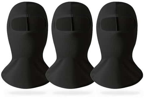 QSZHSL 3 Pezzi Passamontagna da Sci per Bambini, Maschera da Sci con Passamontagna Balaclava Invernale, Caldo Sottocasco per Ciclismo, Corsa, Snowboard