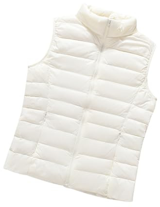 Doudoune sans Manches Femme Legere Gilet Doudoune Fine sans Manche Femme Légère Gilet Matelassé sans Manches Femme Veste Duvet Blouson sans Manche Femme Doudoune Matelassée sans Manches Femme Pliable