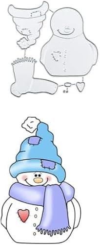 Silver Cutting Dies,Christmas Cutting Dies Metal Scrapbooking Embossing Stencils Snowman Stencils DIY Cards Cutting Dies Drawing Stencil Album Scrapbooking Cutting Dies,Die-Cutting