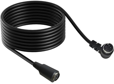 Nucelit S videokabel liten Din 4 stift hane till hane guldpläterad för videoanslutning 50 cm/19,7 tum 180 cm/70,87 tum 300 cm/118,1 tum spelkabel