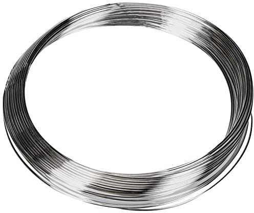 GLOREX 6 2220 151 - Silberdraht mit Kupferkern versilbert, 0,6 mm x 10 m auf einer Kunststoffspule gewickelt, ideal zum Basteln oder für floristische Kreationen als Bindedraht