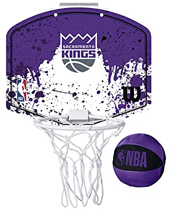 Wilson Mini-Basketballkorb NBA Team Mini Hoop, Sacramento Kings, Kunststoff, TU