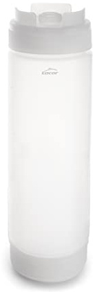 Lacor - 61979 - Botella Biberón, Recipiente para Salsas, Bote para Salsas, Polipropileno, No Gotea, Boquilla de Silicona, Libre de BPA, 600 ml