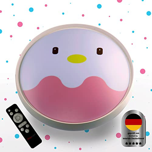 MegaLight Nachtlicht für die Decke im Kinderzimmer | mit Nachtlicht-Funktion | Kinderzimmer Deckenlampe Dimmbar | Deckenleuchten für Kinder inkl. Timer | Shining Eggy