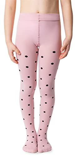 NOQ Tjejer tjusigt tryckta tights mönstrade strumpbyxor med fot 40 den dans skola djur tryck över knä strumpor imitation, Gosia sockervadd, 7-8 Years