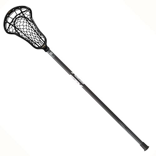 STX Lacrosse Exult Pro Complete Women's Stick w/Lock Pocket, Black