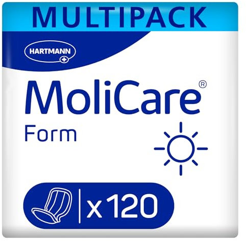 MoliCare® Form Day - Große Inkontinenzeinlagen für mittlere bis schwere Inkontinenz am Tag für Frauen und Männer | zuverlässig, saugfähig & diskret | 120 Stück