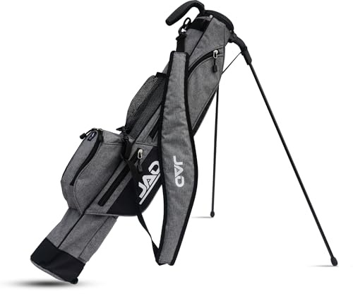 Sunday - Bolsa de golf prémium con soporte para hombres, mujeres y damas, ultraligera, fácil de transportar (gris)