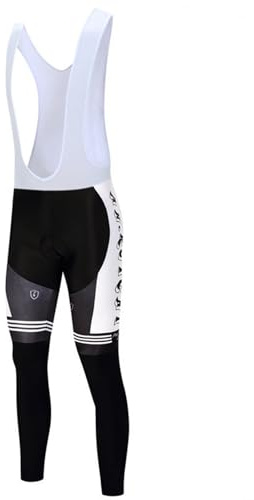 Culote Largo Ciclismo Babero de ciclismo for hombres en invierno, pantalones cálidos a prueba de viento y de felpa, ropa for montar en bicicleta de montaña, bicicleta de carretera Culote Con Tirante(W