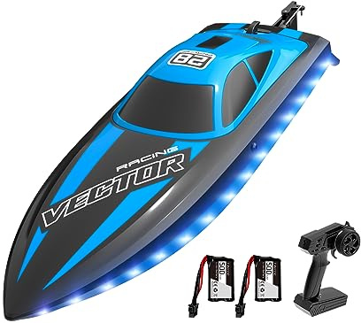 volantexrc RC Boat, 20+ MPH Remote Control Boat with LED Light for Beginner