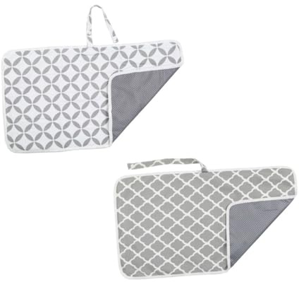 BAZEITFLOW Matelas À Bébé Imperméable Et Pliable Tapis De Change Réutilisable Pour Nouveau Né 2 Motifs + Imperméable Et Tapis Disolation Urinaire Pratique