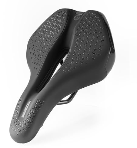ROCKBROS Gel Bicycle Saddle Comfortable Soft Breathable, Shock Absorption Cycling Seat Cushion with Ergonomics Design for Mtb, Gravel, Road Bike