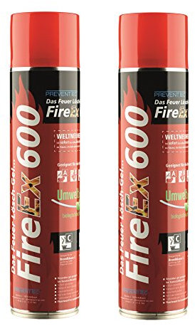 prevento FireEx 600, il fuoco di cancellazione Gel, confezione doppia. Prezzo vantaggio. Novità mondiale