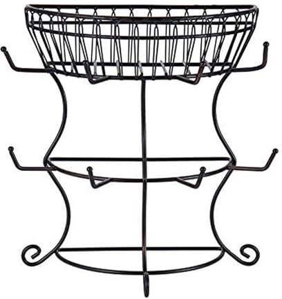 Mikasa Gourmet Wire 2-Tier Mug Tree, 37.5 cm (14¾ Inch), White