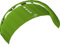 HQ4-Kites 118023 - Fluxx 1.8 Green, Zweileiner Lenkmatte Trainerkite, Perfekter Einstieg ins Powerkiten, Spannweite: 180cm, inkl. 100kp Dyneemaschnüre 2x25m auf 2-Line 47cm-Controlbar, 4-26 Knoten