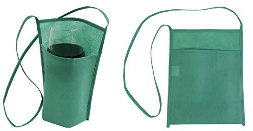 10 pezzi Portabicchiere portabicchieri collo degustazione 18x22x10 somelier vino colore verde