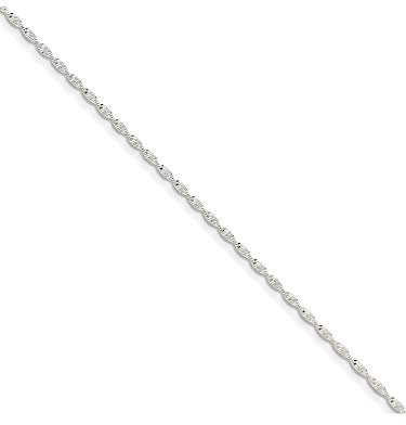 Sterling Silver 1.65Mm Twisted Herringbone Chain (Length=7) (Width=1.65)