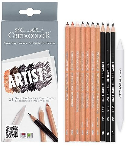 Cretacolor Artist Studio skisspenna set (11 stycken)