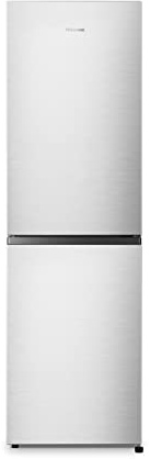 Hisense RB327N4BCE 256L Freestanding Fridge Freezer - Stainless Steel