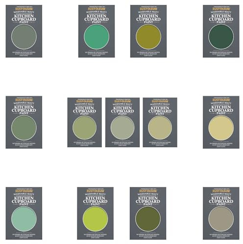 Rust-Oleum Kitchen Cupboard Paint in Matt Finish – Rich Greens Tester Box