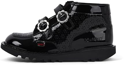 Kickers Girl's Kick Hi Meadow Ankle Boot, Black, 12.5 UK Child