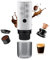i Cafilas Tragbare Elektrische Espressomaschine 12V Travel Espresso Machine 10W, 17 Bar Pressure 2600mAh Wiederaufladbare Battery Heating Water for Outdoor，kompatibel mit gemahlenem Kaffee & NS-Kapsel
