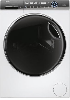 Haier I-Pro Serie 7 Plus, Lavatrice a carica frontale 10 KG, Libera Installazione, Classe A-10%, 1400 giri, Opzione Vapore, 14 programmi, App hOn, Smart Dosing, AxLxP 85x60x58 cm, Bianca - HW100-B1497