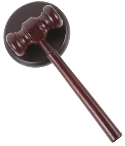 HOMSFOU Marteau De Juge Bois Massif Maillet De Commissaire-priseur pour Vente Aux Enchères Pratique pour Avocat Et Juge
