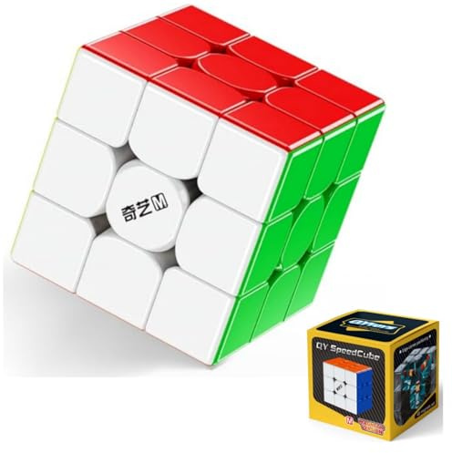 Bokefenuo Cuber QY Set med 3 magnetiska kubbar 56 mm för nybörjare, hög prestanda, 3 x 3 x 3 cm, 48 precisionsmagneter, pussel