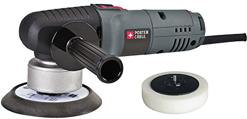 PORTER-CABLE Sander with Polishing Pad, 4.5-Amp, 6-Inch Polisher, 2,500-6,800 OPM, Corded (7346SP)