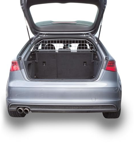 Travall Hundegitter Kompatibel mit Audi A3 / S3 / Rs3 / Sportback (2012-2020) Fahrzeugspezifischer Kofferraumschutz GepäckschutzTrenngitter Ladungsteiler Hochbelastbare Stahl Auto Hundesperre