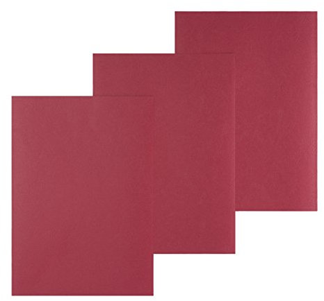 Pavo - Einbanddeckel-Lederoptik DIN A4, 250 g/m², 100-er Pack, Rot