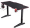 Trust Gaming Bureau Gamer XL 140 x 66 cm GXT 1175 Imperius - Grande Table pour Ordinateur PC, Surface Tapis de Souris, Support pour Casque et Porte-gobelet - Noir