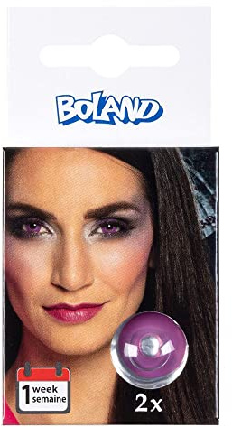 Boland - Farbige Motiv Kontaktlinsen, 2 Stück, Wochenlinsen ohne Sehstärke, Alltag, Karneval, Mottoparty