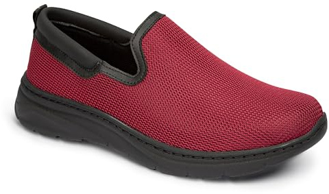 DIAN - Marsella Tex Burdeos 40 Zapato de Trabajo para Sanidad y Hostelería, Unisex, Transpirable y Repelente a Líquidos, Plantilla Acolchada, Suela Ultraligera, Antideslizante y Antiestática.
