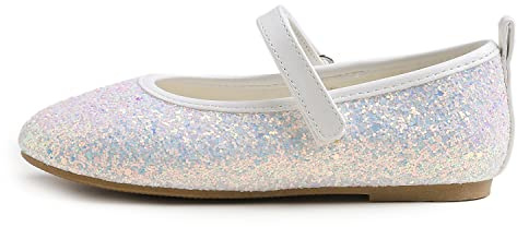 Feversole Kids Filles Mary Jane Strap Chaussures Plates Ballerines Princesse Chaussures Plates Chaussures d'école Plates À Bride
