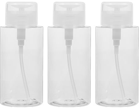 3pcs 300 ML Flacon Pompe Vide, Pompe Distributeur Eau Change Bebe, Convient pour Les Voyages, Le Démaquillant, Le Dissolvant pour Vernis à Ongles, Le Récipient de Lotion