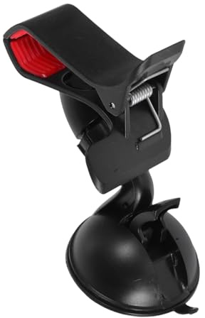 DECORNIJIA Soporte para Teléfono para Coche Ventosa Adhesiva y Ángulo Ajustable, Soporte Móvil de Plástico para Salpicadero y Parabrisas Rotación de 360 Grados