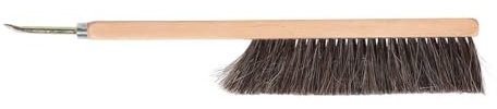 Toyvian Cepillo para Colmena de Abejas Mango de Madera y Doble Hilera de Cerdas, Accesorio Ligero Extractor de Clavos para Apicultura, Herramienta Práctica para Granja y Color Aleatorio