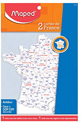 Maped schablone Frankrikes landkort, innehåll: 2 stycken VE=1