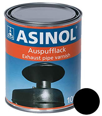 ASINOL Auspufflack Thermolack Schwarz 800° - Matt 1.000 ml
