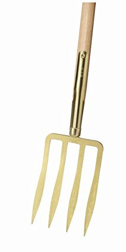 Spatengabel gold 4 Zk, Eschen-T-Stiel