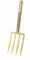 Spatengabel gold 4 Zk, Eschen-T-Stiel